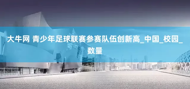 大牛网 青少年足球联赛参赛队伍创新高_中国_校园_数量