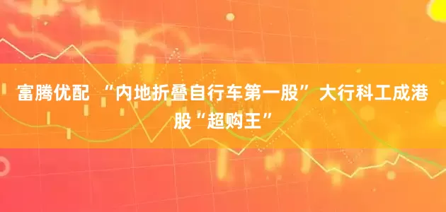 富腾优配  “内地折叠自行车第一股” 大行科工成港股“超购王”